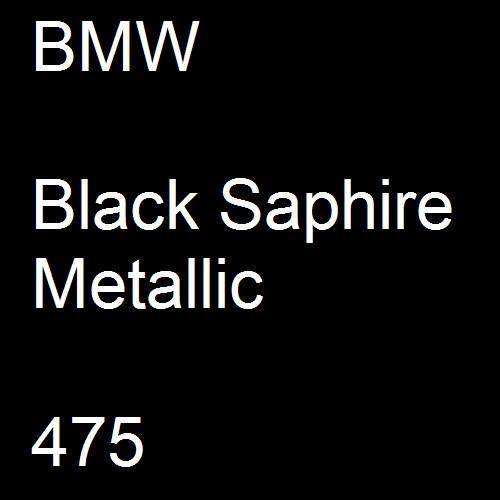 BMW, Black Saphire Metallic, 475.